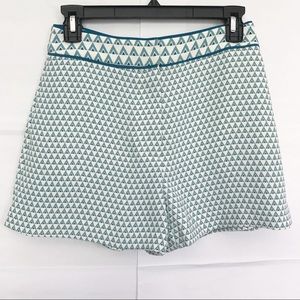 High waisted Patterned shorts